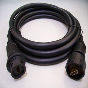 Waterproof HDMI Female to Male Cable Assembly