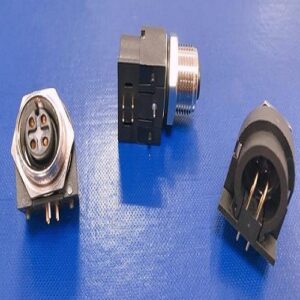 M12 A-code 4Pin Female 90° Front Panel Mount Connector