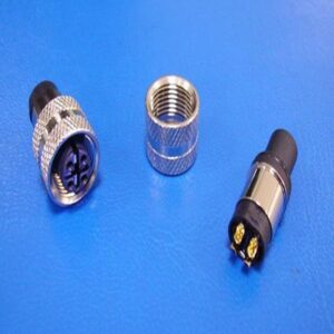 M12 A-code 4Pin Female Shielded Connector for Cable Assembly