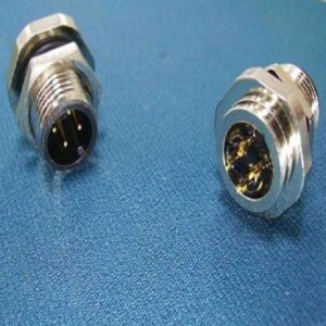 M12 A-code 4Pin Male Front Panel Mount Connector