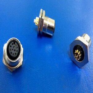 M12 A-code 12Pin Female Panel Mount Connector, PG9