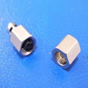 M5 4Pin Female Shielded Connector with Hex Nut