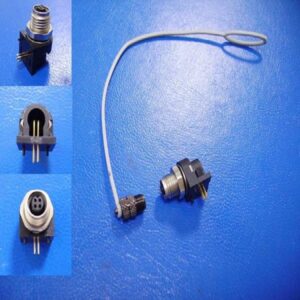 M5 4Pin Female 90° Panel Mount Connector