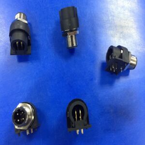 M12 D-code 4Pin Male 90° Panel Mount Connector