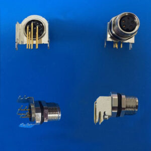 M8 5Pin Female 90° Panel Mount Connector