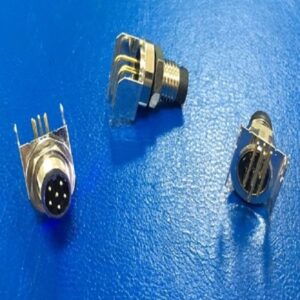 M8 6Pin Male 90° Panel Mount Connector