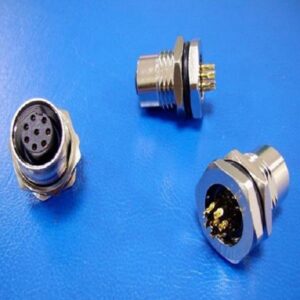 M12 A-code 8Pin Female Panel Mount Connector, PG9