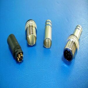 M12 A-code 8Pin Male Connector, Anti-Vibration Detent
