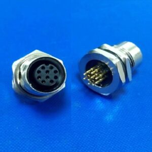 M12 A-code 10Pin Female Panel Mount Connector