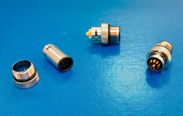 M12 A-code 12Pin Male Shielded Connector
