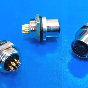 M12 A-code 8Pin Female Rear Panel Mount Connector