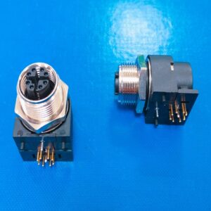 M12 X-code 8Pin 90° Female Panel Mount Connector
