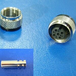 M12 A-code 4Pin Female Anti-Slip Grounding Connector