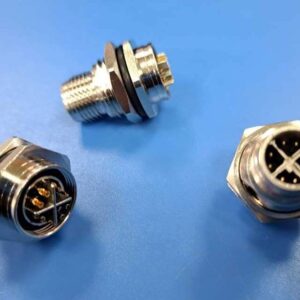 M12 X-code 8Pin Male Panel Mount Connector