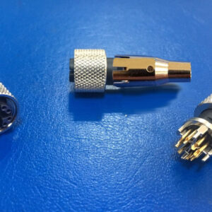 M12 X-code 8Pin Female Shielded Connector with Ferrule