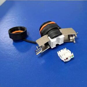 Cat 6A Outdoor Industrial Toolless Keystone Jack with Dust Cap