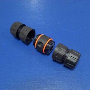 Cat6A STP Waterproof Inline Coupler, short type