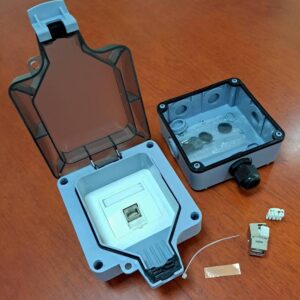 Ourdoor Wall Mount Box for 1 Keystone, IP66