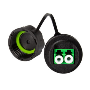 IP68 Waterproof Duplex LC Fiber Optic Connector with Dust Cap